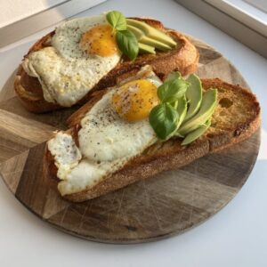 croque madame avocado