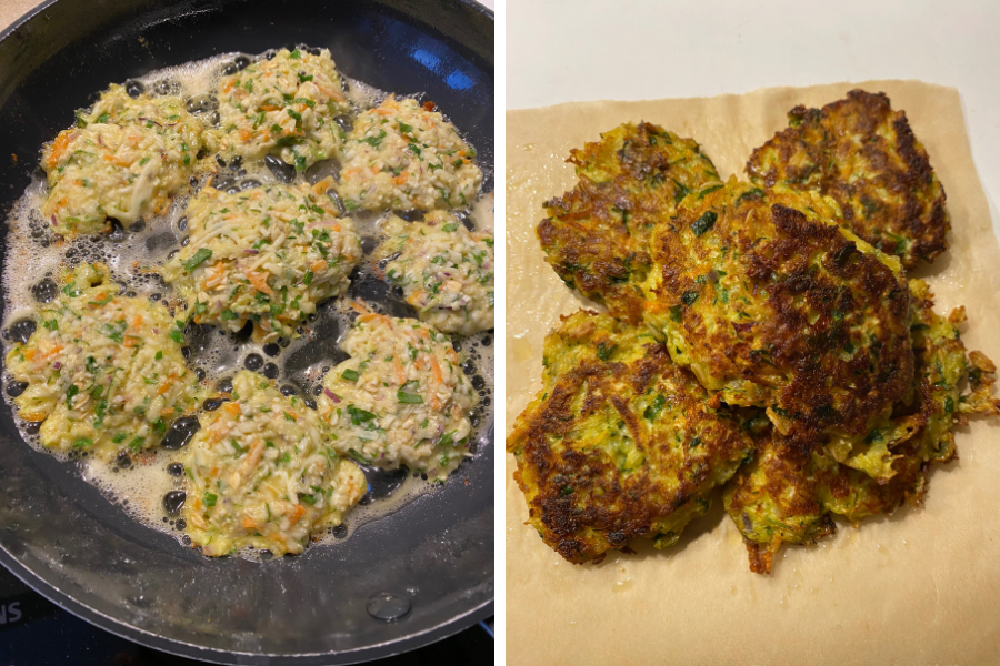 grøntsagsbøffer/-frikadeller