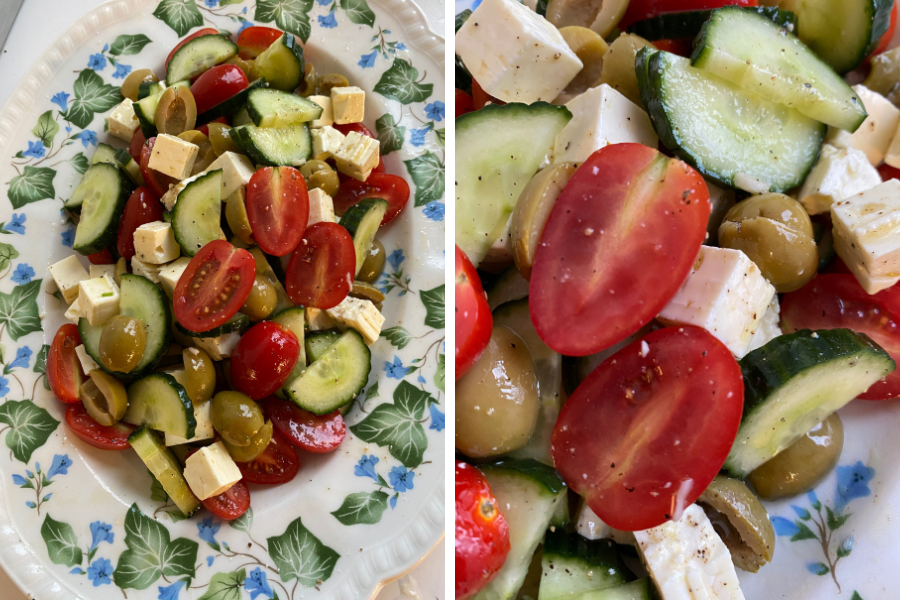 tomatsalat med cherrytomater